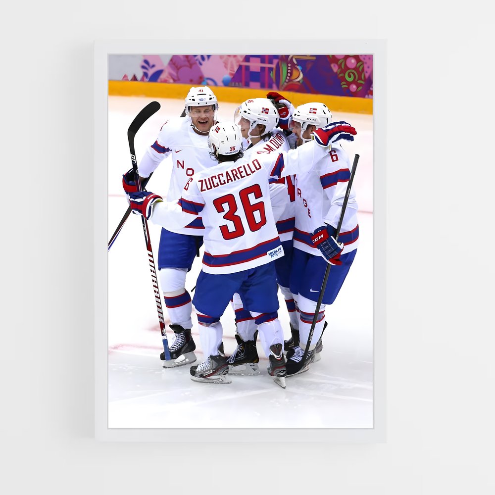 Poster Célébration Tchèque – affiche Hockey sur glace (vue 3)